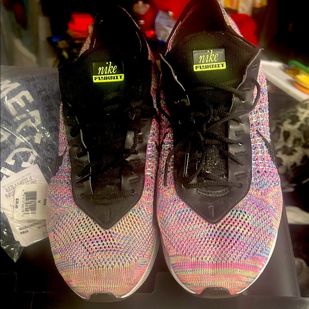 Nike Flyknit Rainbow Running Shoes